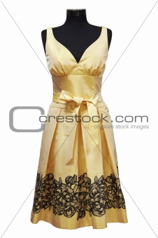 yellow female dress