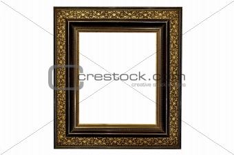 Old Picture Frame Gold and Black