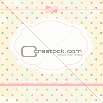 Vector background in shabby chic style 