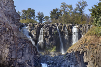 White River Falls Multiple Waterfalls in Oregon