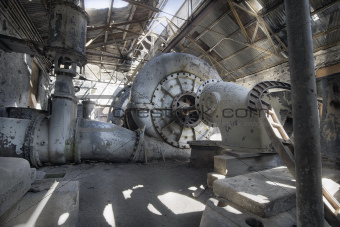 Old Abandoned Electric Power Station