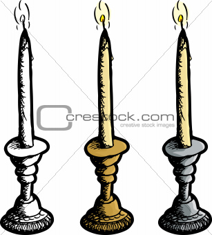 Candle in Candleholder