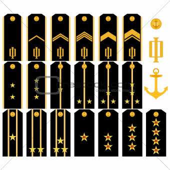 Shoulder straps of the Navy of the Russian Army