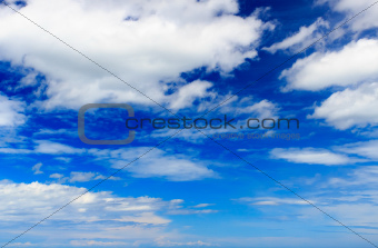 Blue Sky with White Cloud