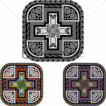 cross and celtic ornament
