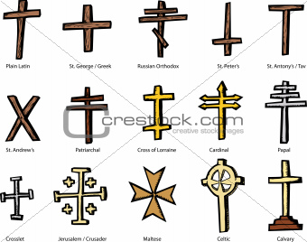 Various Christian Crucifix Designs