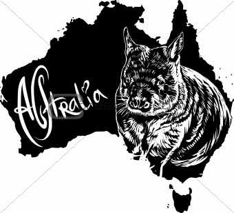 Wombat as Australian symbol