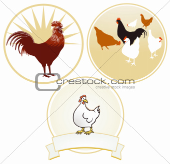 Chicken and rooster sign
