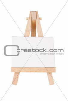 Easel with canvas