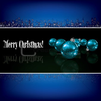 abstract Christmas background with decorations
