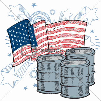 America Loves Oil sketch