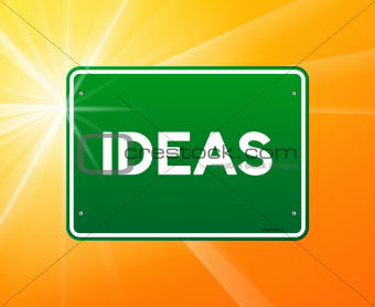 Ideas Green Sign