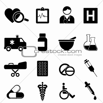 Health and medical icons
