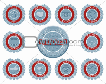 Winners award badges