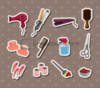 hairdressing KIT stickers
