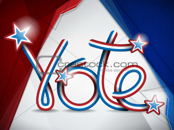 Vote USA Presidential Election Ribbon