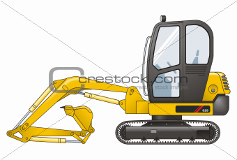 Excavator vector