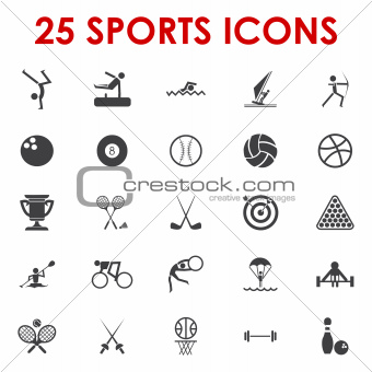 Sports icons vector