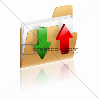 Download and Upload Folder Icon