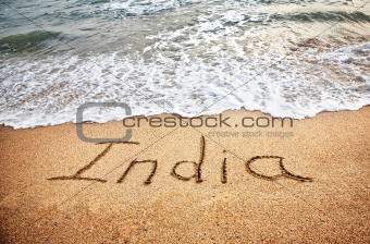 India on the beach