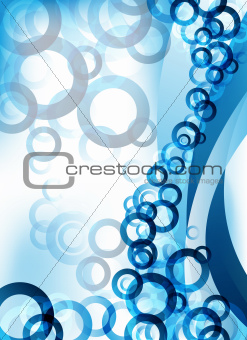 abstract blue circles