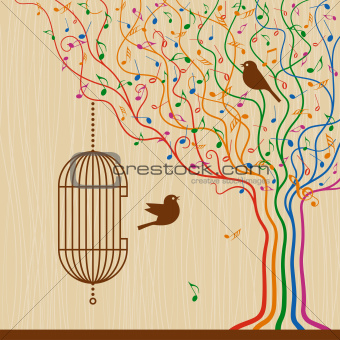 Birdcage On The Musical Tree