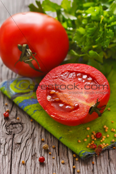 Fresh tomatoes.