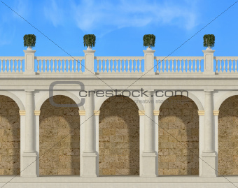 Tuscany colonnade