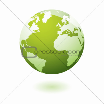 Green icon earth gel