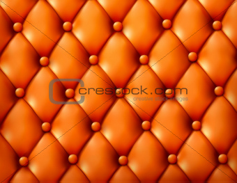 Brown button-tufted leather background