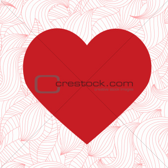 red heart on a seamless background