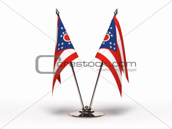 Miniature Flag of Ohio (Isolated)