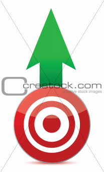 arrow and target illustration design