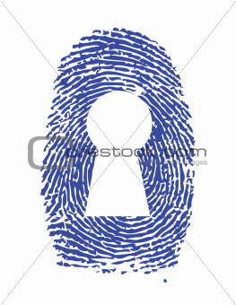 fingerprint lock illustration