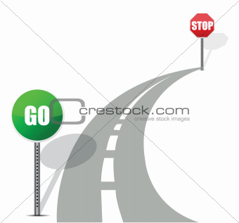go and stop road