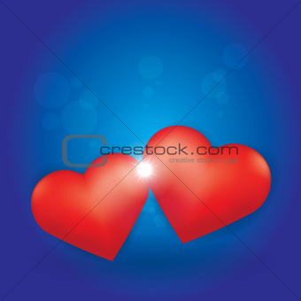 Love Burst between two Hearts