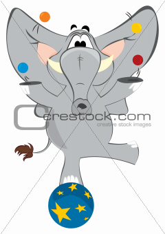 Elephant juggler