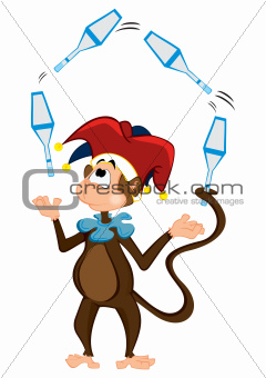 Monkey juggler