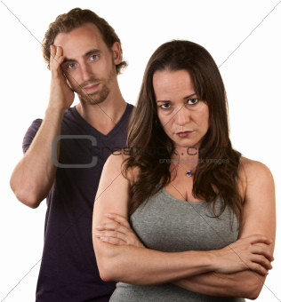 Skeptical Wife With Husband