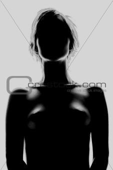 silhouette glamour girl