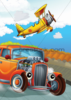 The hot rod and the flying machine