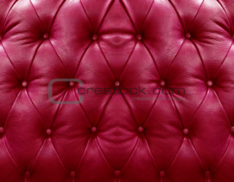 Red upholstery leather