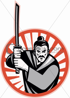 Samurai Warrior Sword Retro
