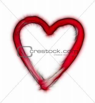 furry heart - symbol of love