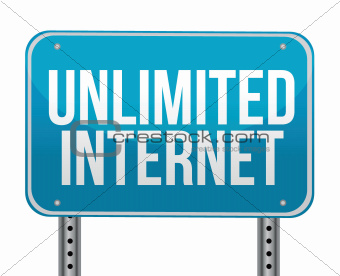 unlimited internet sign