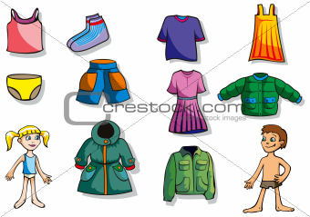 Set of children  clothes