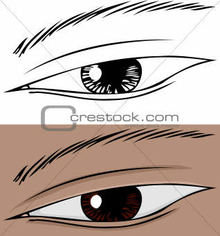 Slanted Eye Close Up