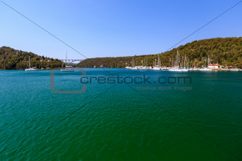 National Park Krka and Marina near Town of Skradin, Croatia