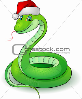 Cartoon illustration of a snakes