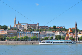 Danube river embankment in Budapest